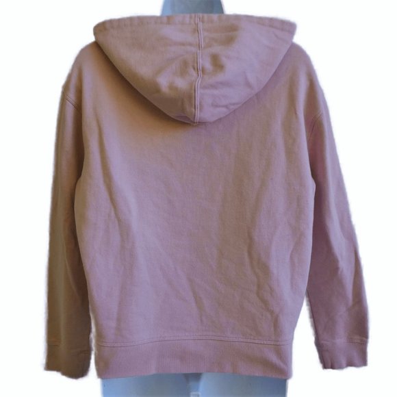 Champion Pink Hoodie Sweatshirt Streetwear Embroidered Spell Out Kangaroo Pocket - Picture 3 of 10